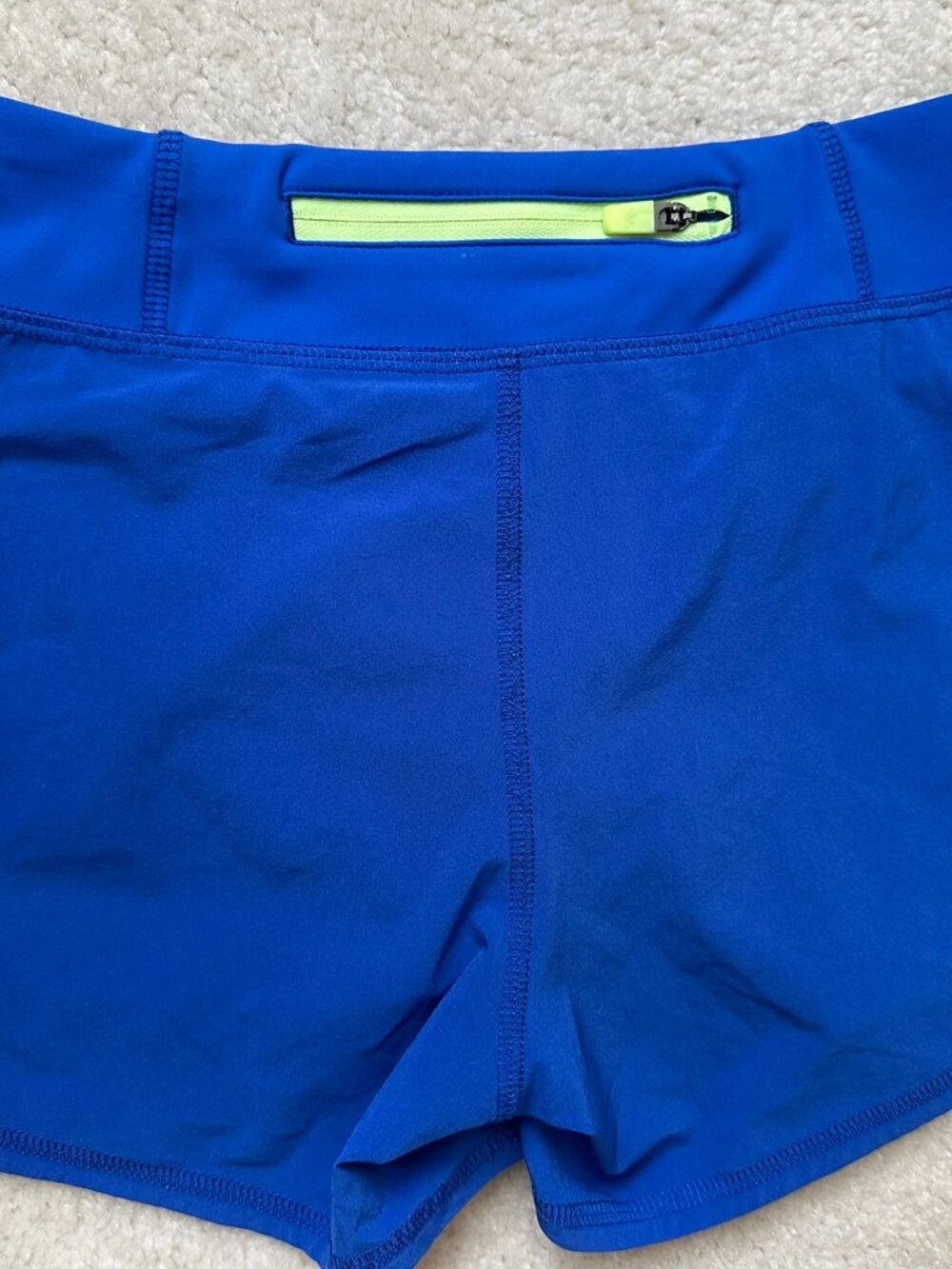 Athleta Girl Record Breaker 3” Shorts Royal Blue M 8-10 EUC Girls Caspian Cobalt - Picture 2 of 5